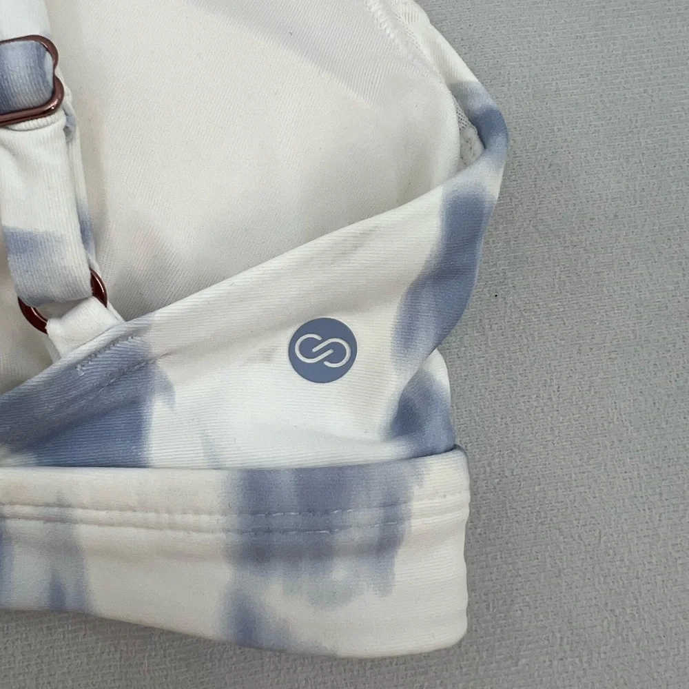 CALIA Women's Strappy Back Ruched Medium Support Bikini Swim Top XS - Picture 8 of 9